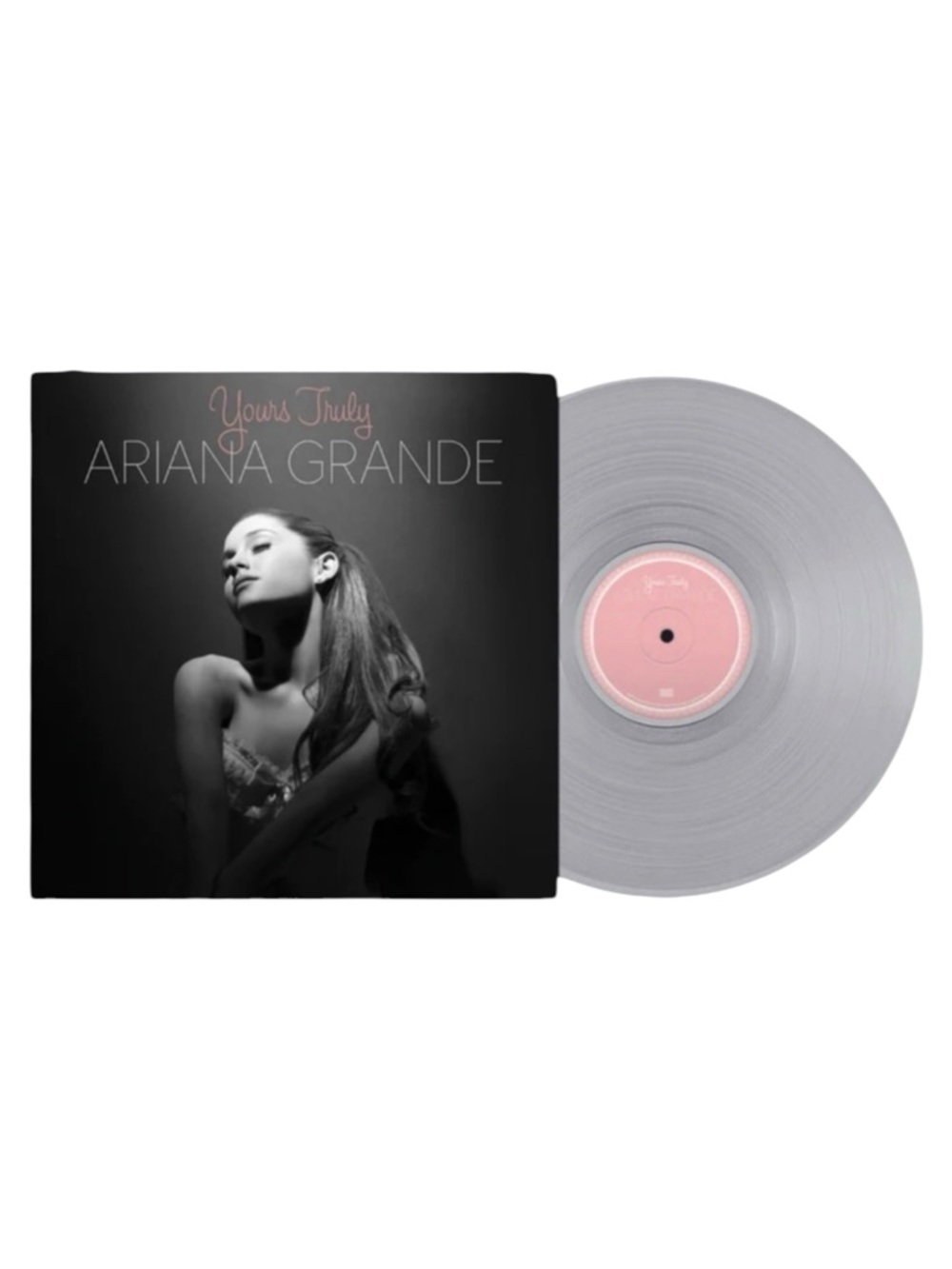 Ariana Grande Yours Truly LP Limited CLEAR WHITE SWIRL Vinyl SEALED
